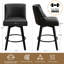 Tabouret de bar et de comptoir pivotant à 360 ° Novogratz - Structure en bois massif-1535423435