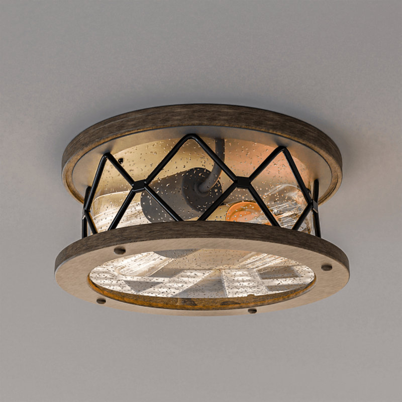 Plafonnier encastré 2 lumières
