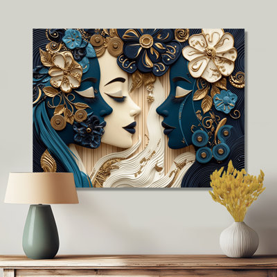Timeless Aura Of African Art II - People Metal Wall Art, African Art Metal Print