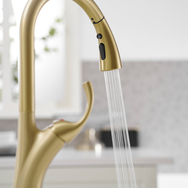 Robinet de cuisine VIBRANTBATH, Or brossé