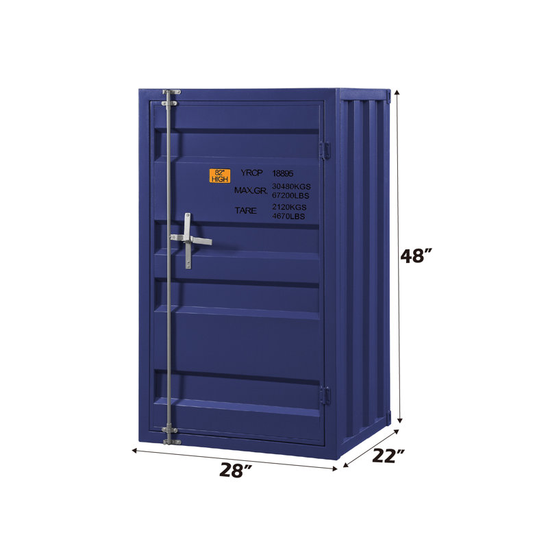 Commode Cargo, Bleu