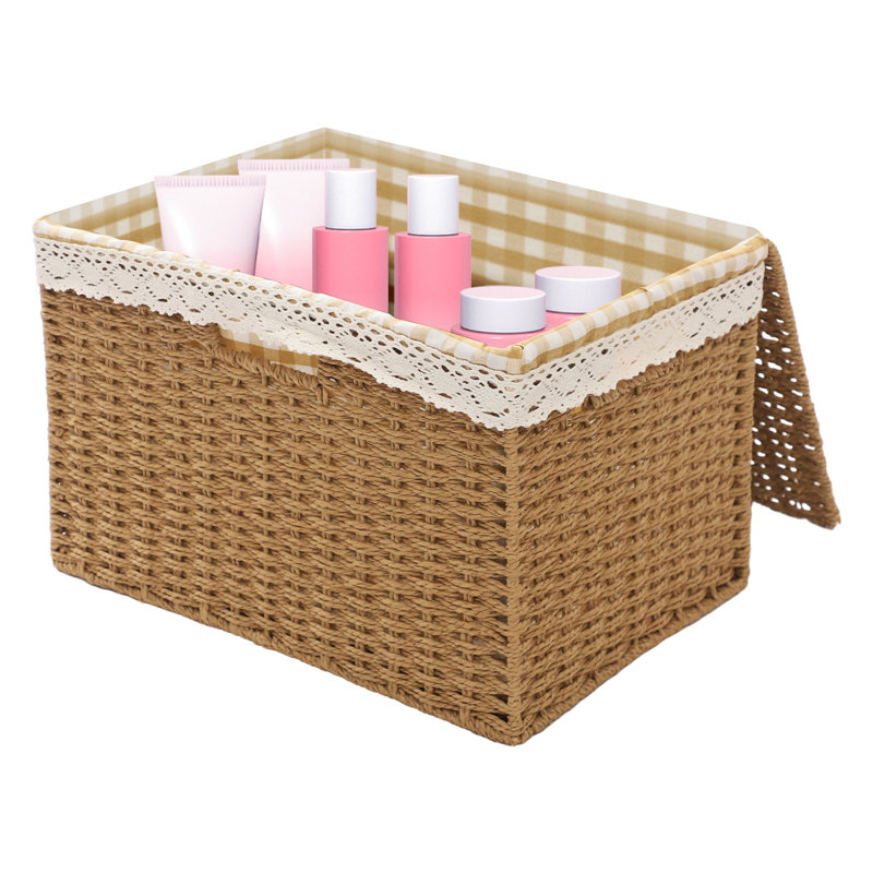 Storage Basket With Lid
