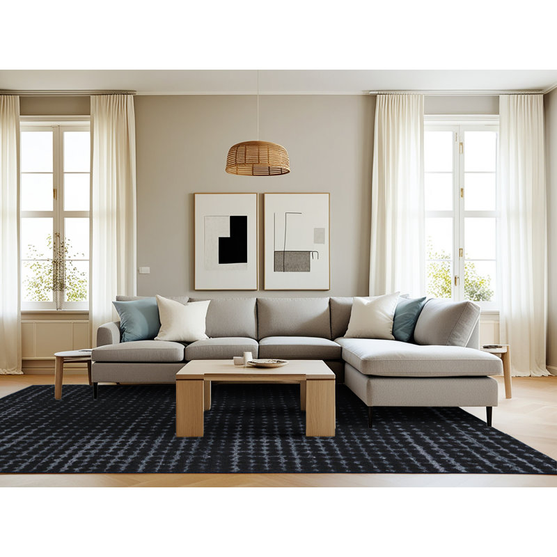 Abstract Indoor Rug, Rectangle 8' x 12'