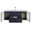 Ensemble de meuble-lavabo mural simple 48 po avec plateau en marbre Milano-1142586992