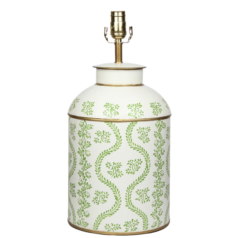 Highview Table Lamp, Green/Ivory