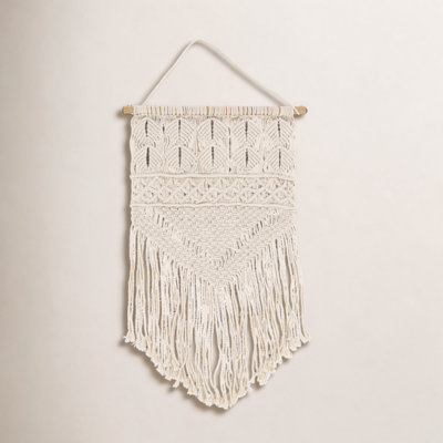 Cotton Hand-Woven Tiered Wall Hanging