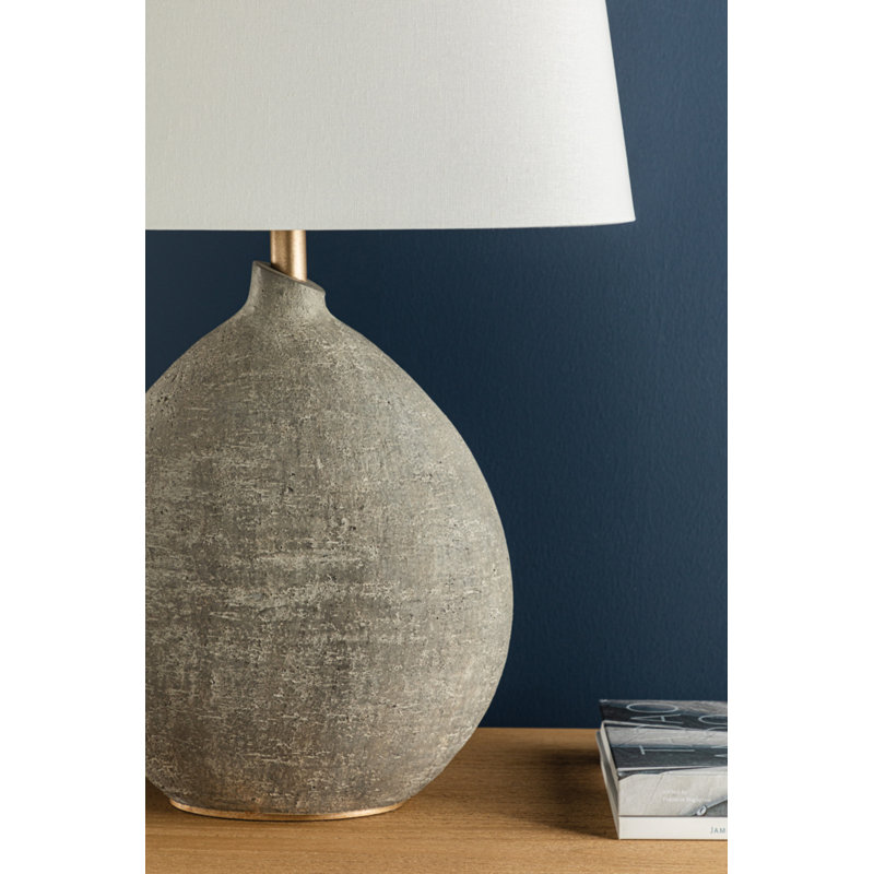 Denali 28.5" 1-Light Ceramic Table Lamp, Gray