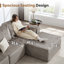 Canapé modulaire en velours côtelé modulaire Boneless-2105455575