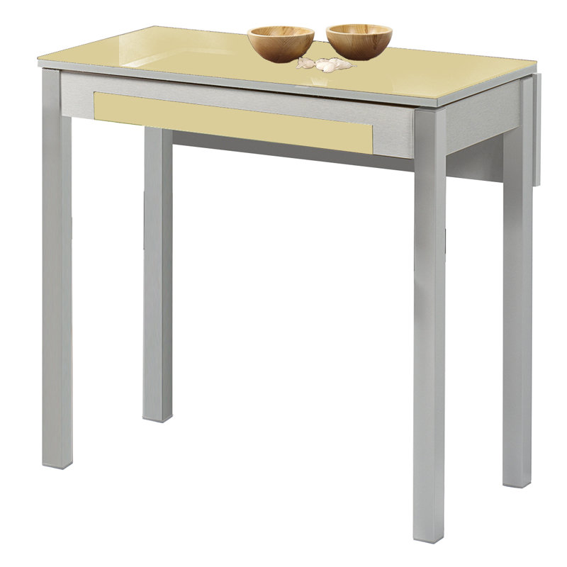 Canis Rectangular Dining Table, Beige, 74cm H x 70cm W x 90cm L