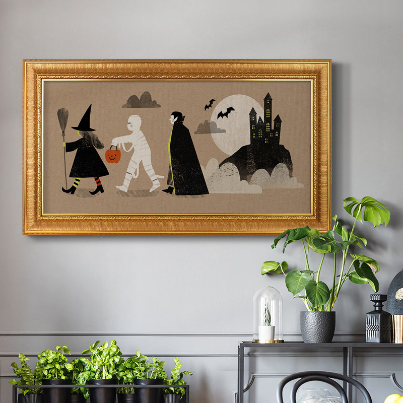 Collection d'Halloween D - reproduction de photo sur toile simple, H 21 po x l 37 po x P 2,5 po