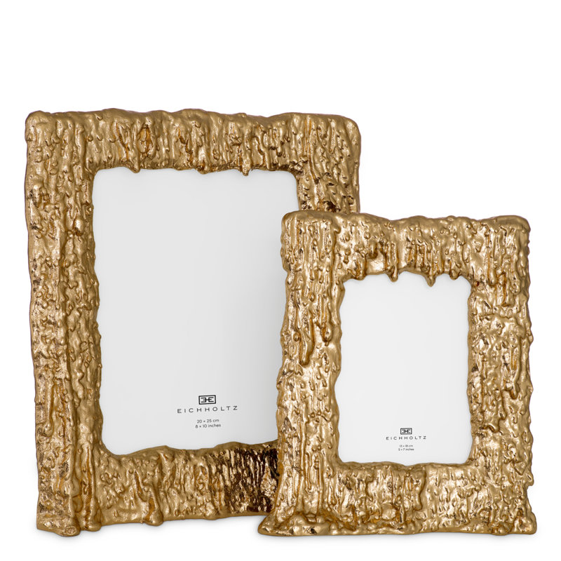 Picture Frame Cotati L Gold Finish, 8" W x 10" H