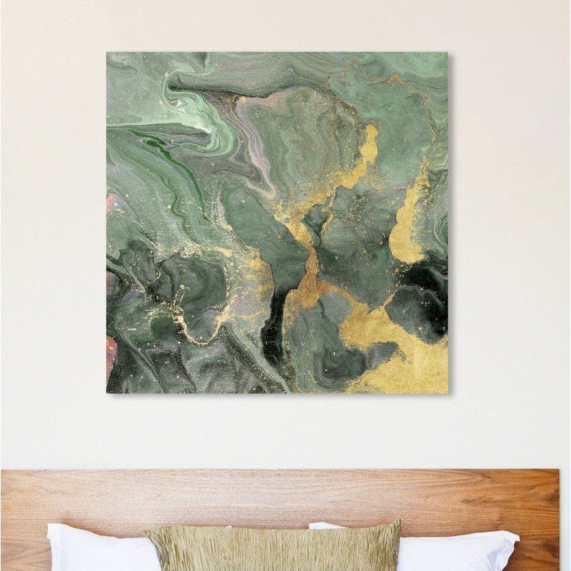 «Jade Cosmos», reproduction d'impression sur toile, H 40 po x l 40 po, Toile tendue