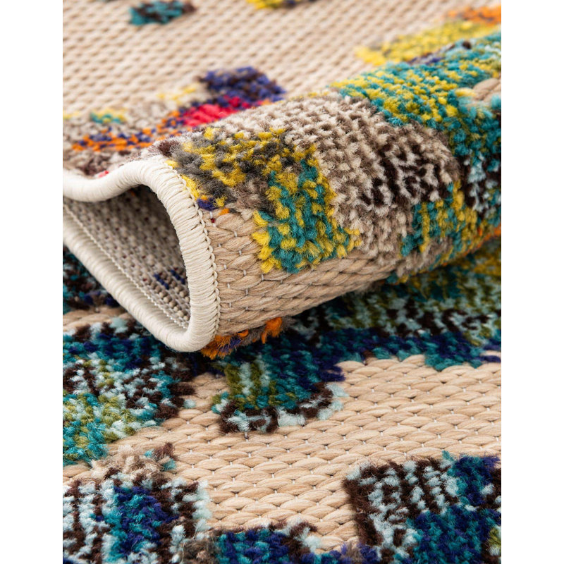 Wrought Studio Monica Marelda Indoor/Outdoor Area Rug, Square 10'