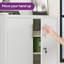 Arild 2 -Door 2 -Shelf Storage Cabinet Steel-1391651372