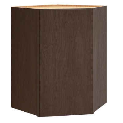 Armoire murale de coin 1 porte diagonale à 1 porte avec 2 tablettes réglables Dwelling Rosemont l 24 po x H 36 po x P 12 po