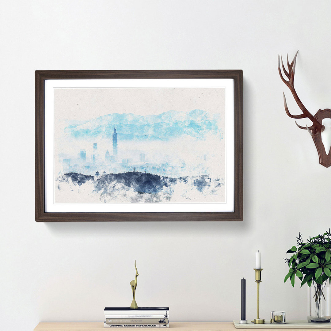 Taipei City in Taiwan - Picture Frame Painting Print
