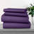 Lux Decor Collection Stripes Bed Sheets Microfiber Bedding Set with Fitted, Flat Sheet & Pillowcase-1713469942-1713469903