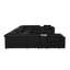 Canapé modulaire en cuir grainé italien inclinable 4 pièces Stanwinn-97964229