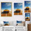 «Yellow American Muscle Car Speedway - Muscle Car», art mural-899383077-899383076