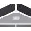 Remise de rangement en résine 6 * 5Ft, outils de jardin en plastique à l'extérieur des remises, matériau de haute qualité en PP, structure solide, imperméable, résistante à la rouille et aux rayons UV, grand espace de rangement, panneau de PP épais de 12 mm, éclairage de fenêtre HD