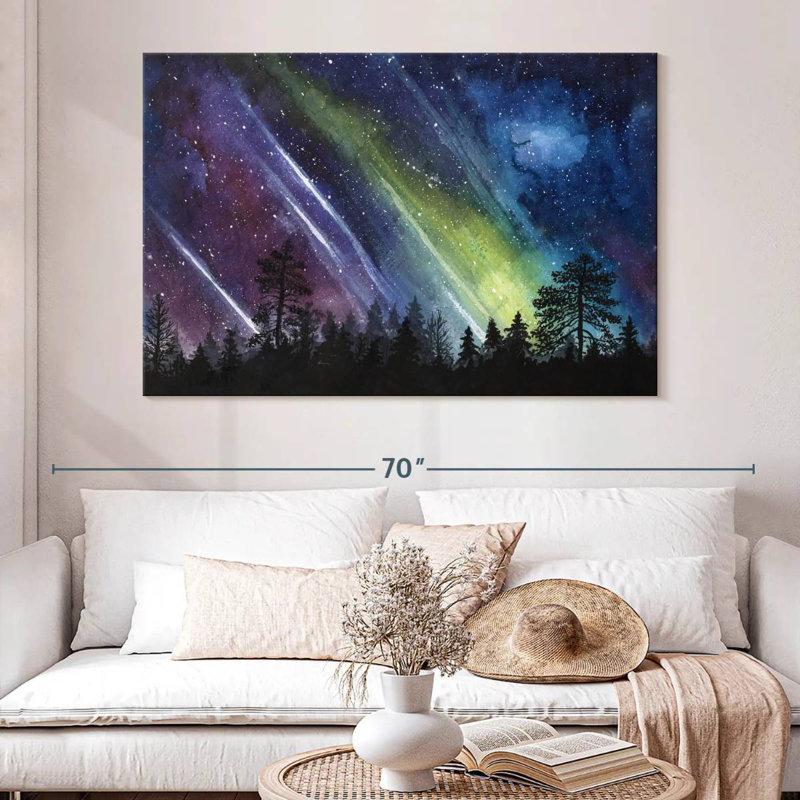 Alvord Starlit Northern Lights, H 34 po x l 51 po