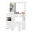 35" Makeup Vanity with LED Mirror and 5 Drawers-955447624