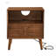 Table de chevet cannelée Mid Century