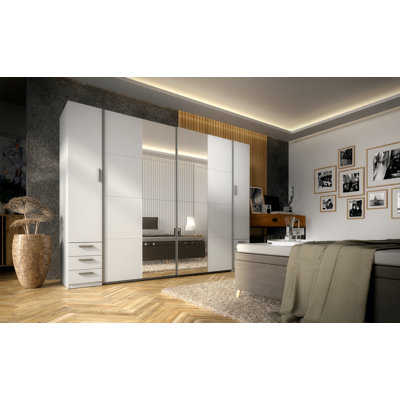 Badar 4 Door Laminate Wardrobe