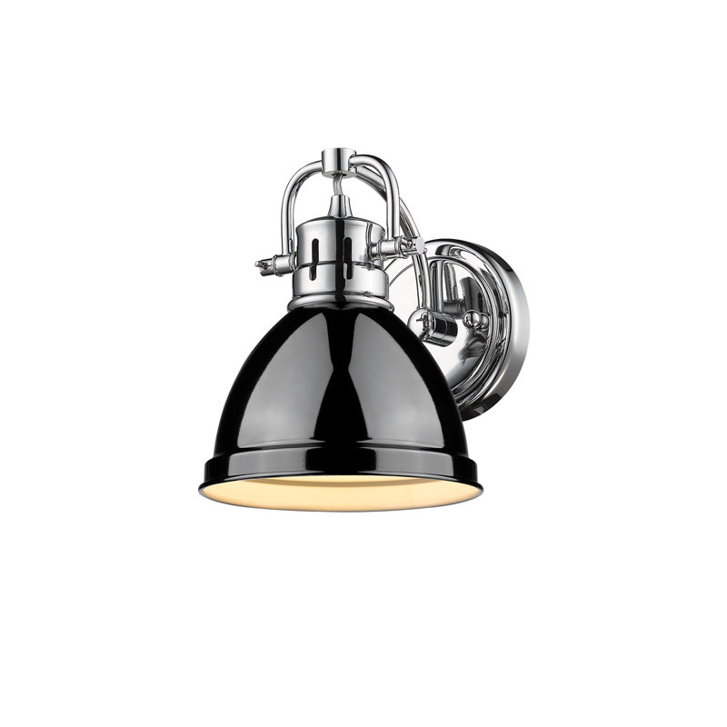 Dimmable Vanity Light, Black, Chrome
