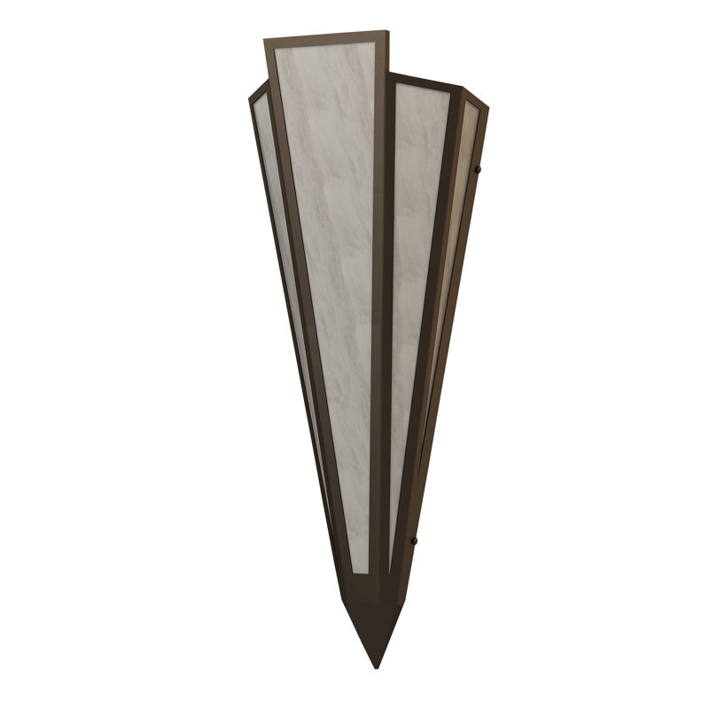 Applique murale encastrée de 8,5 po de largeur Brum, Idalight, Bronze frotté à l'huile