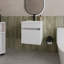 Lavabo pour salle de bain Newell, blanc-421956026