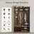 Hall Tree With Bench, 5-In-1 Entryway Storage Solution, 3-Layer Flip Shoe Cabinet, 7 Coat Hooks, And Drawer-974522569