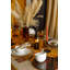 Artesà Mango Wood Round Serving Platter with Tortoiseshell Resin Finish