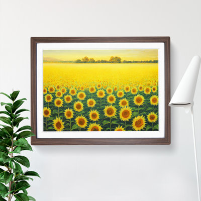 Mesmerising Sunflower Field 1 Piece Single Picture Frame Painting