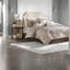 Ensembles de literie modernes en polyester taupe charmeuse pour chambre à coucher
