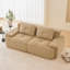 Causeuse en velours côtelé avec coussin moelleux et 2 coussins-589637915