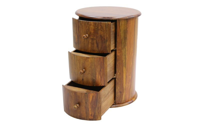 44cm W Solid Wood Bedside Table