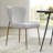 Ayjai Upholstered Full Back Side Chair in Gray