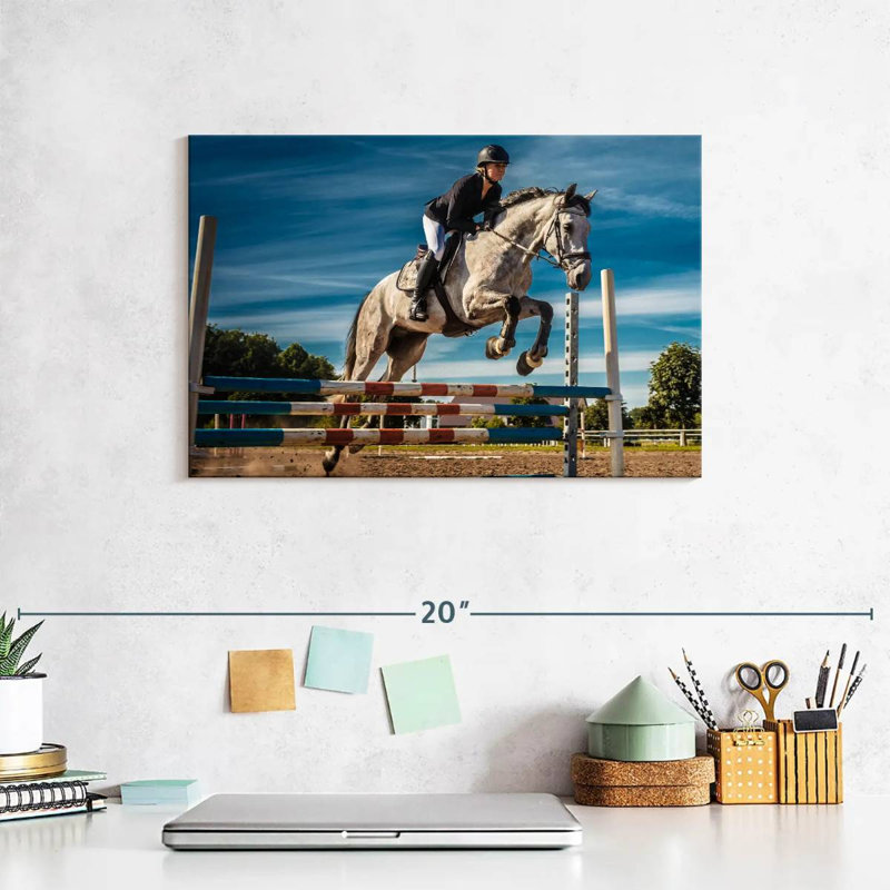Sireci Equestrian In Action, 8" H x 12" W