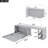 Queen Size Murphy Bed With Rotable Desk-328586142