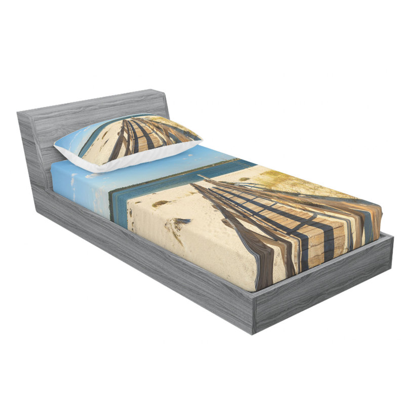 Microfiber Sheet Set, Twin Sheet Set with Fitted Sheet