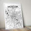 Moscow City Map - Unframed Graphic Art Print on Paper-408062291-524803184