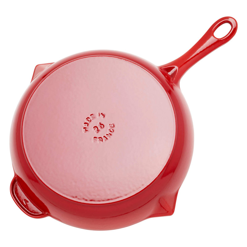 Staub Cast Iron 10-inch Fry Pan, 12", Cherry