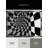 Machine Washable Paulett Art Deco Checkered Rug in Green – Black Binding-1640634705