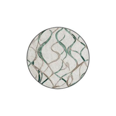 Machine Washable Gray Area Rug