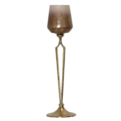 Dejohn - Aluminum & Glass Tea Light Holder