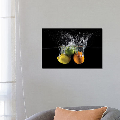 Citrus Splash by Mogyorosi Stefan - Wrapped Canvas Gallery-Wrapped Canvas Giclée