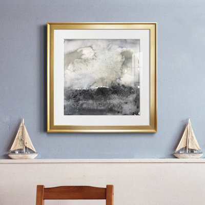 Impression encadrée salée «Horizon II» - prête à être accrochée