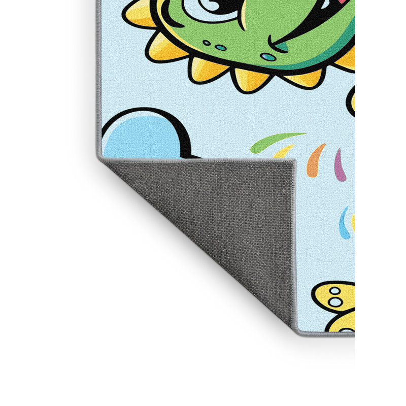 Tapis pour enfants Zoomie Kids, Rectangle 6 pi x 9 pi
