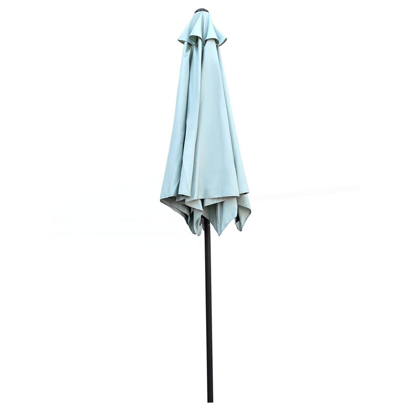 Parasol de patio, parasol 9 pi, Vert givré